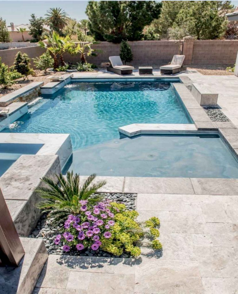 Pool Tanning Ledge with no Loungers